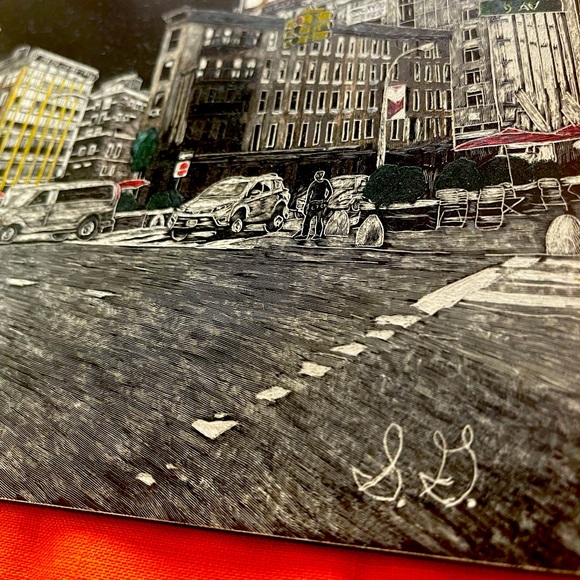 Scrstchboard art 8x10 original - Picture 2 of 3